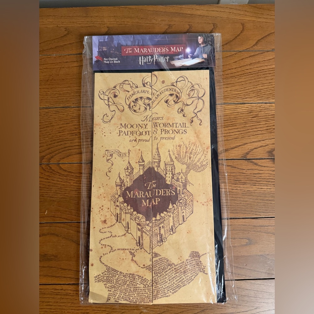 Warner Bros. Harry Potter Marauder's Map - Brown and Black